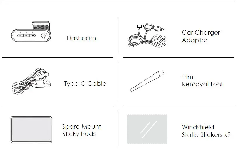 VIOFO WM1 Miniature 2K Simple Dashcam User Manual-FIG-1