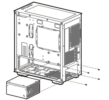 DEEPCOOL PX850G PX-G Series Native Atx 3.0 Full Modular Power Supply - mounting screws