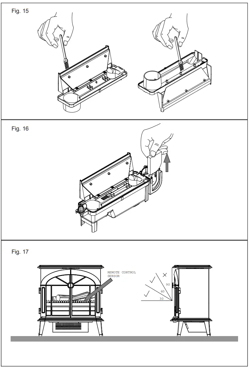 Dimplex BRG20 Burgate Black Gloss Electric Opti Myst Stove - fig 4