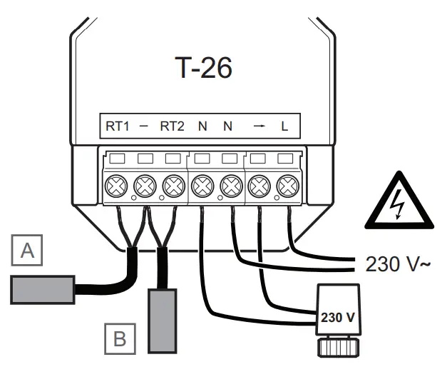 Uponor T 26 Base Thermostat Digital Programmable - fig1