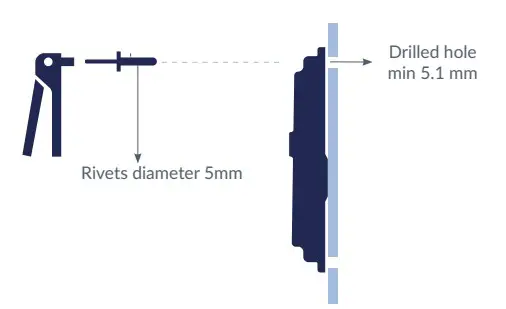 sensolus TRACK 1020 Tracking Solution to Streamline Logistics Processes - Install with rivets