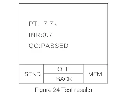 LEPU MEDICAL PT-M1-11 Coagulation Analyzer - result