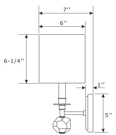 CRYSTORAMA-CHI-211-BF-1-Light-8-Inch-Black-Forged-Wall-Sconce-Wall-Light-FIG-2