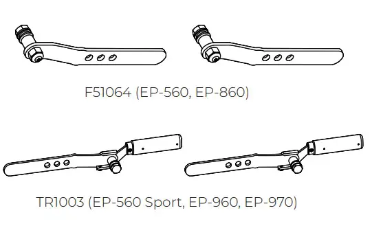 TEETER EP-560 ComforTrak Series Inversion Table - Roller Hinge Assembly