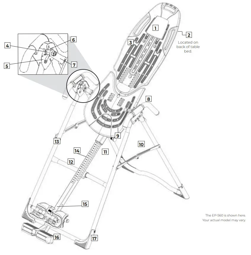 TEETER EP-560 ComforTrak Series Inversion Table - Understanding
