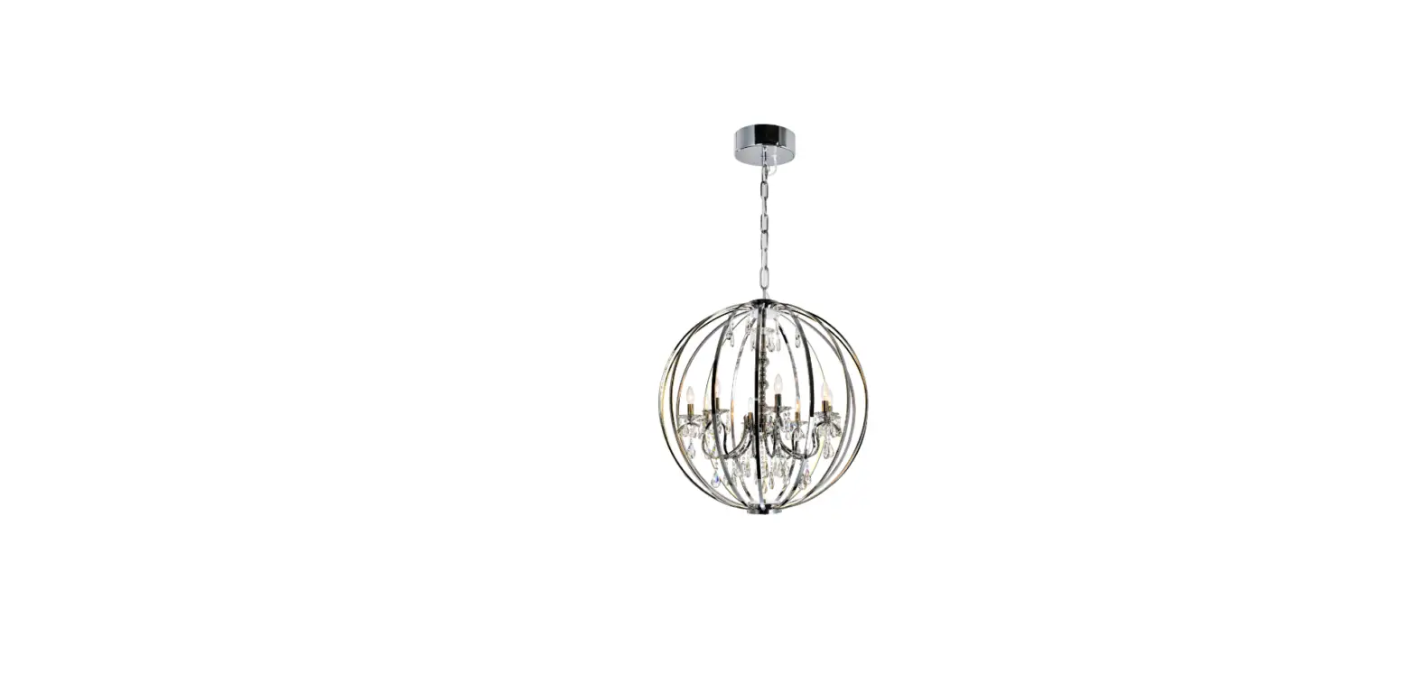 Cwi Lighting 5025p34c-8 Abia 8 Light 34 Inch Chrome Up Chandelier Ceiling Light Instruction Manual