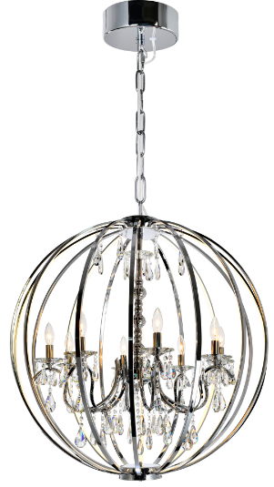 CWI-Lighting-5025P34C-8-Abia-8-Light-34-inch-Chrome-Up-Chandelier-Ceiling-Light-product-img