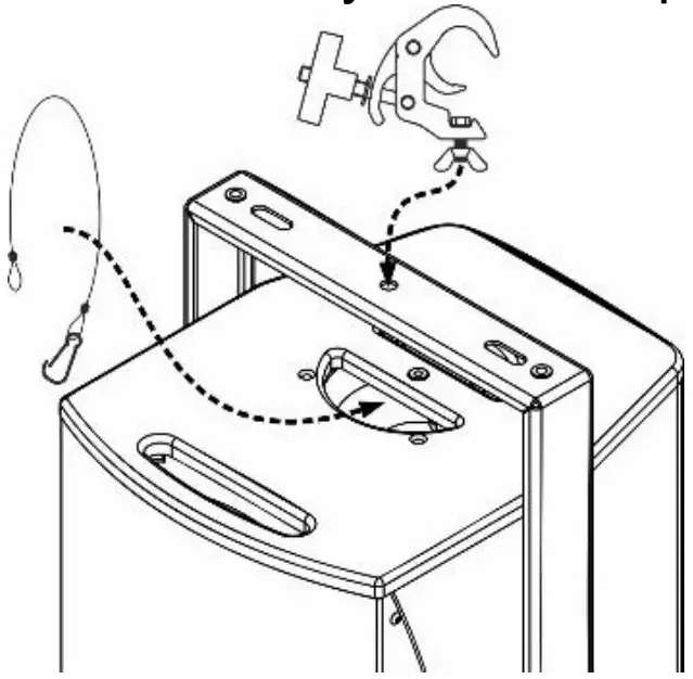SUSPENDED ON A TUBE OR TRUSS