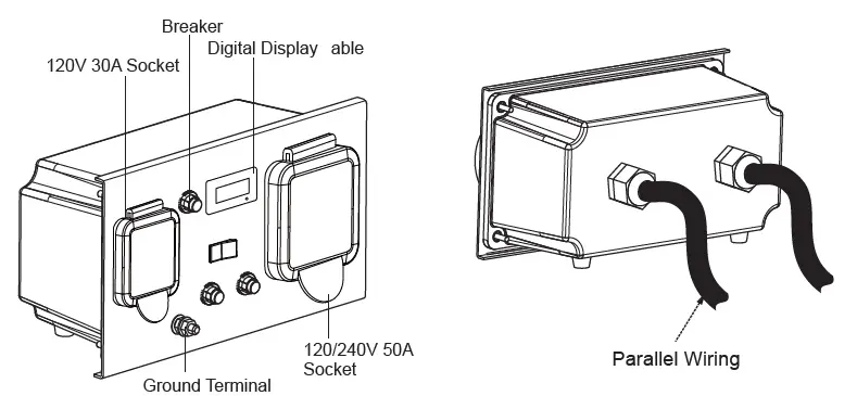 GENMAX GM6000SPK Inverter Generator Parallel Kit 1