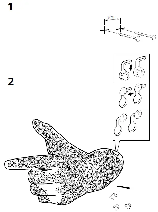 IKEA-105.316.97-FLAMTRÄD-FLAMTRÄD-Decoration-White-Head-fig-2