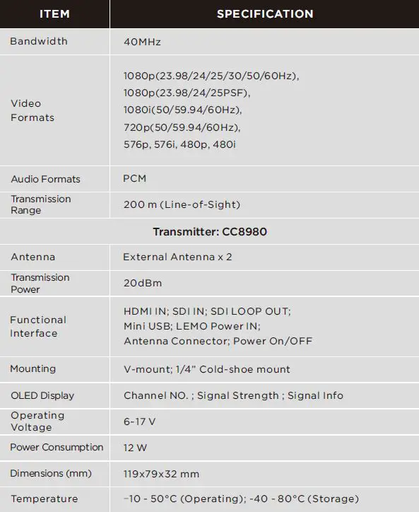 CRYSTAL VIDEO PRO VUE 5.5 Inch Zero Latency Wireless Monitor Kit-fig-43