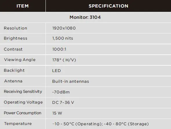 CRYSTAL VIDEO PRO VUE 5.5 Inch Zero Latency Wireless Monitor Kit-fig-44
