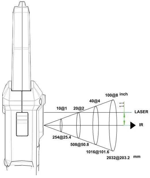 MAJOR TECH MT767 600A AC DC Clamp Meter with IR Thermometer - voltage indicator 4