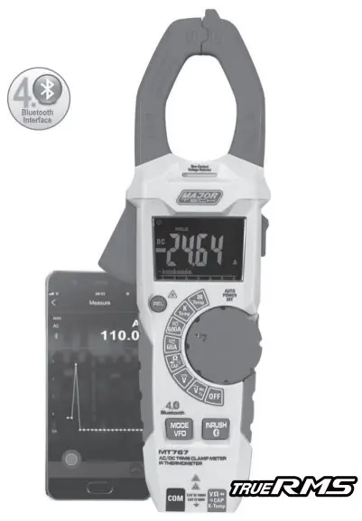 MAJOR TECH MT767 600A AC DC Clamp Meter with IR Thermometer