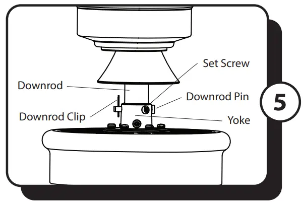 PROMINENCE HOME Lanissa 51676 52 Inch Indoor Ceiling Fan - Insert the downrod
