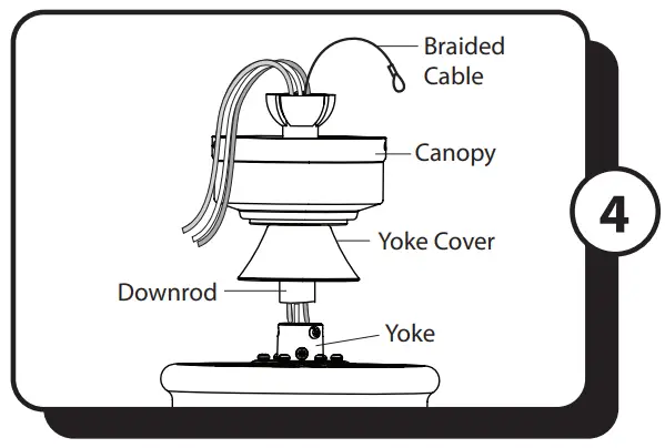 PROMINENCE HOME Lanissa 51676 52 Inch Indoor Ceiling Fan - canopy and downrod