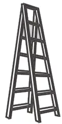 Hunter 19804 Merlin 3 Light Chandelier - Ladder