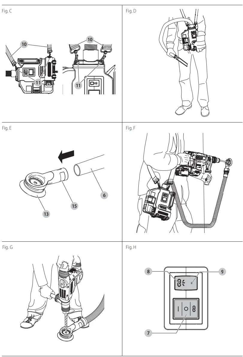 DEWALT DWH161 18V XR Universal Dust Extractor - Parts 2