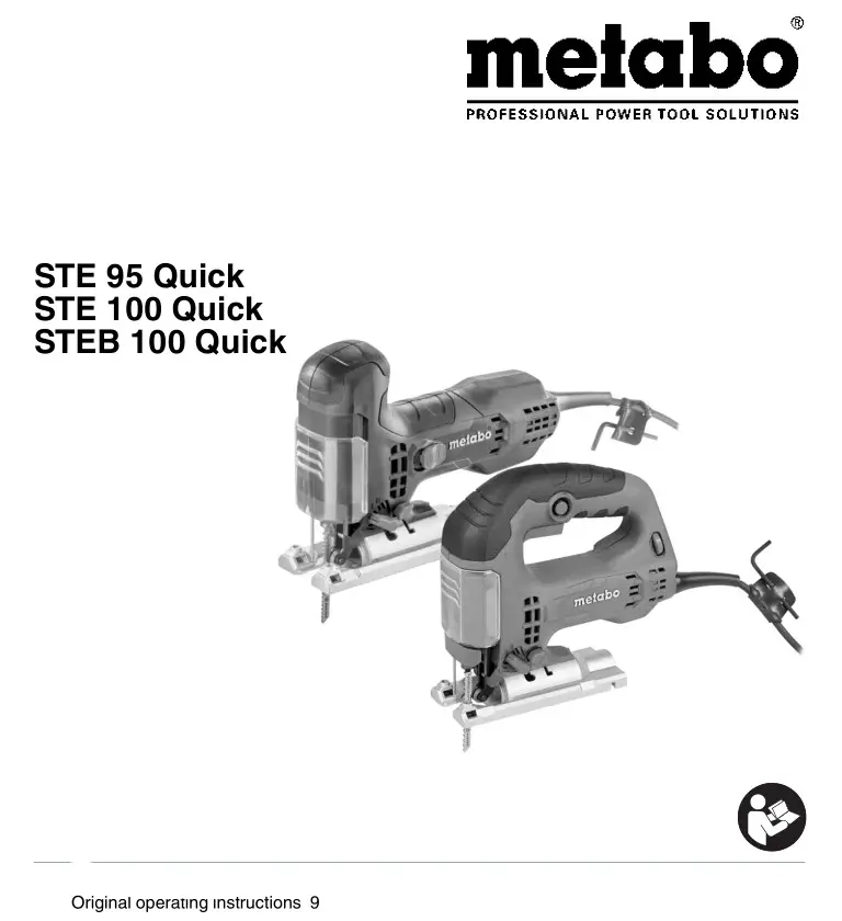 metabo STE 95 Quick Pendulum Jigsaw Instruction Manual