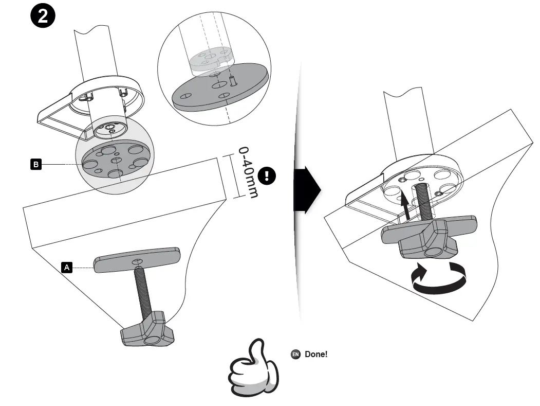 RICOO-TS3911-Table-Hole-Mounting-Kit-for-Table-Mount-FIG-4