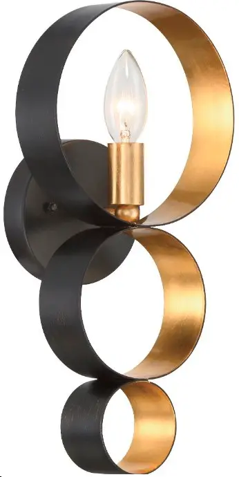 CRYSTORAMA 581-EB-GA ADA Sconce Wall Light