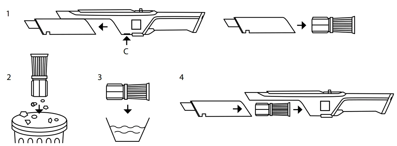 Lauben 120BC Hand Vacuum - CLEANING