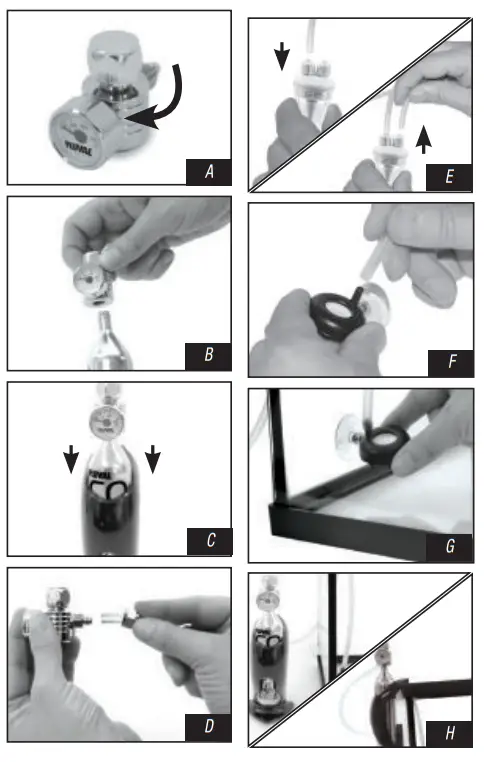 FLUVAL 45g Pressurized CO2 Kit - Fig1