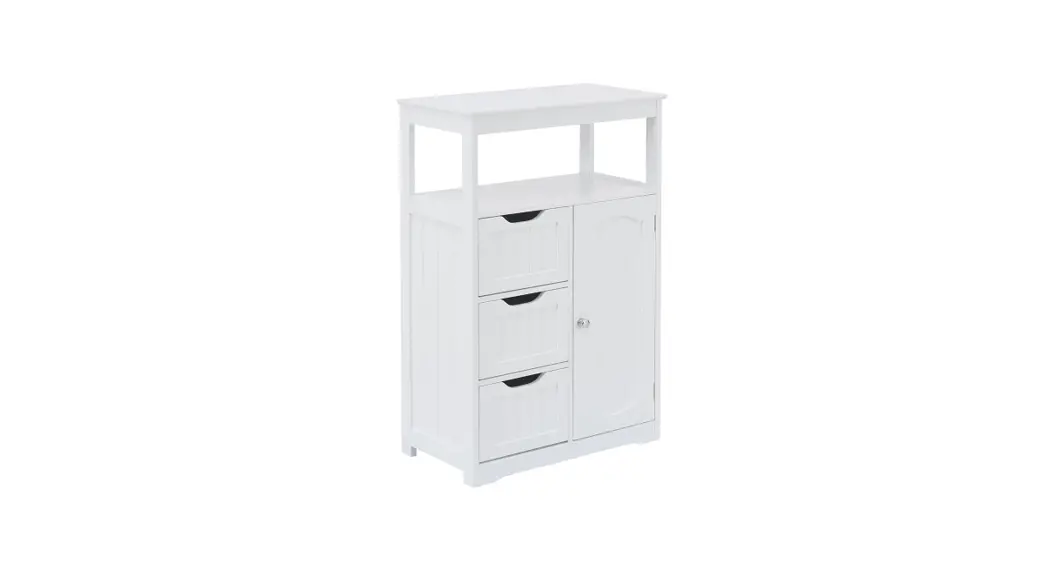 Modernluxe L-wf299284aak Tall Storage Cabinet With Two Drawers For Bathroom Office Instructions