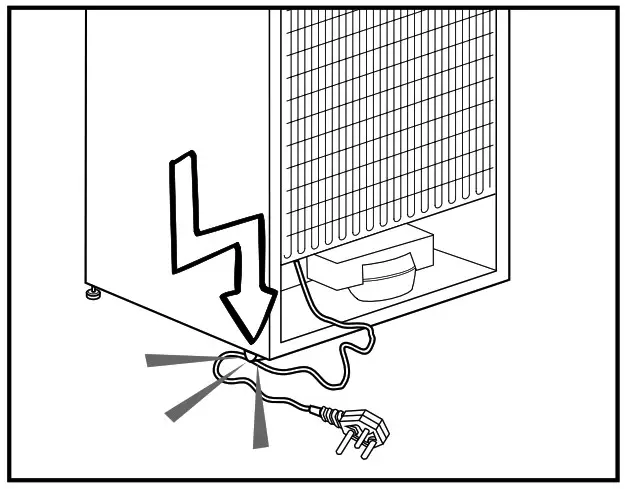 beko BCSA2750 Refrigerator - cable