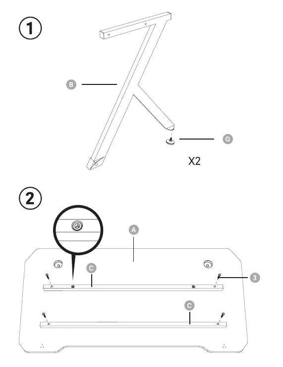 OVERSTEEL Vitallium Gaming Desk RGB Black Table 2