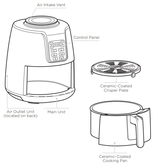 NINJA AF100EU Hot Air Fryer - PARTS