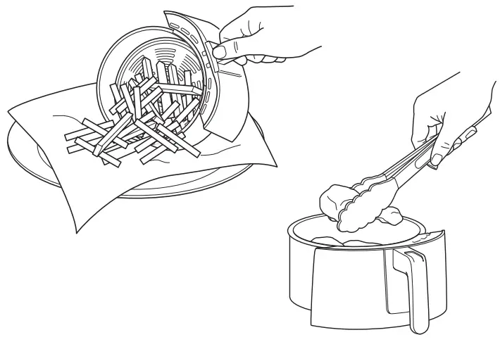 NINJA AF100EU Hot Air Fryer - gloves or silicone