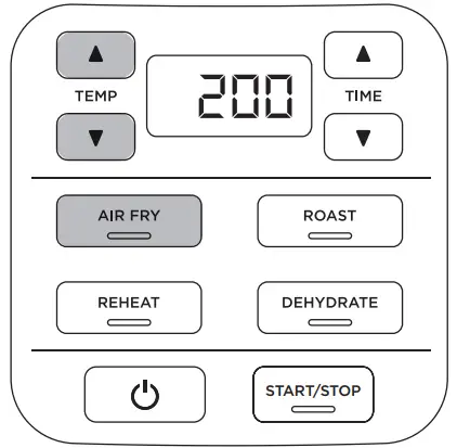 NINJA AF100EU Hot Air Fryer - temperature