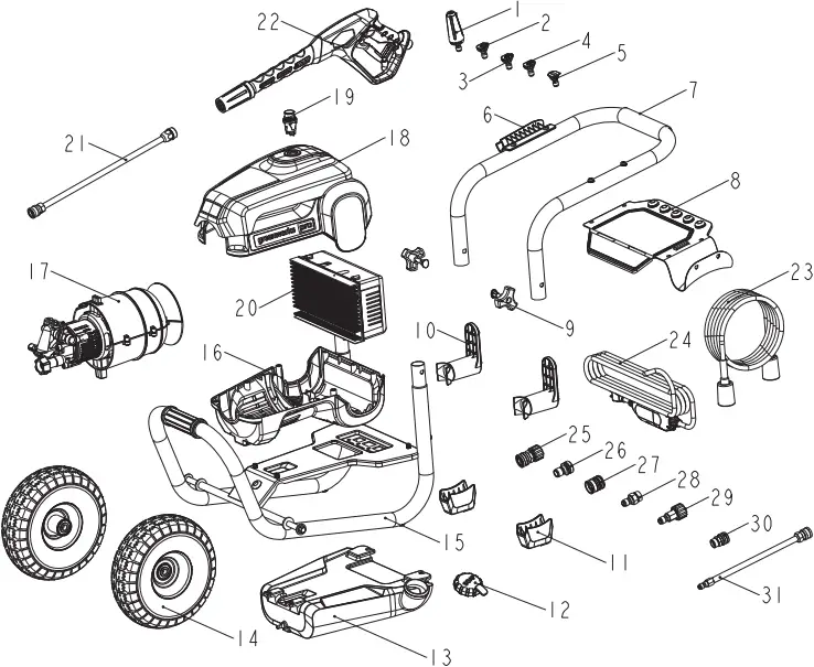 GPW3001CO - EXPLODED VIEW