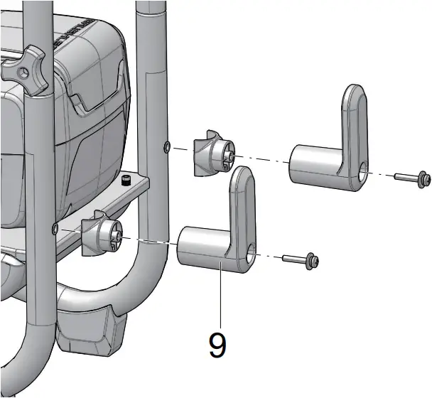 GPW3001CO - INSTALL THE POWER CORD STORAGE ARMS