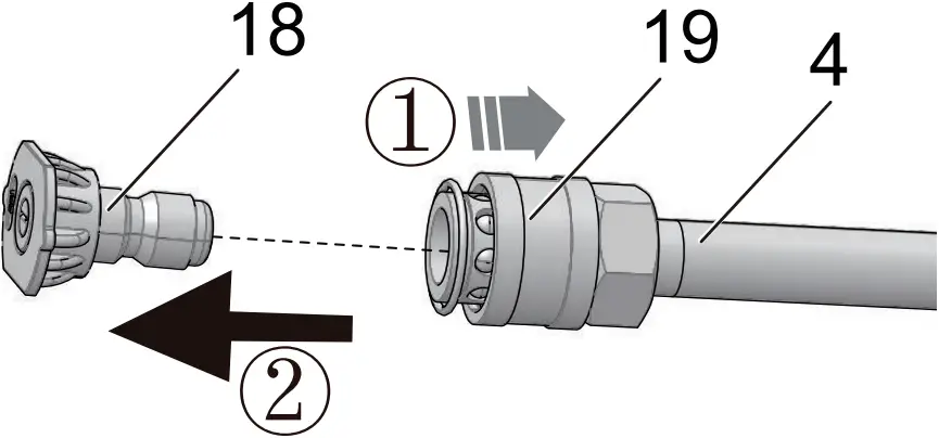 GPW3001CO - REMOVE THE SPRAY TIP
