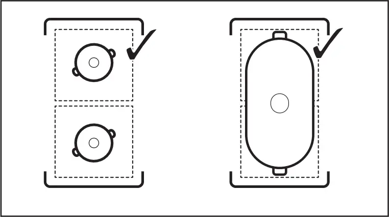 Electrolux EIV84550 - Using the cooking zones 1