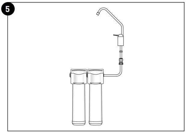 PENTAIR F2000-B2B Filtration System Instruction Manual - Connecting the Faucet to the System