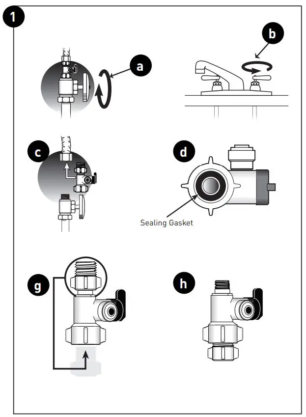 PENTAIR F2000-B2B Filtration System Instruction Manual - Installing the Water Supply Adapter