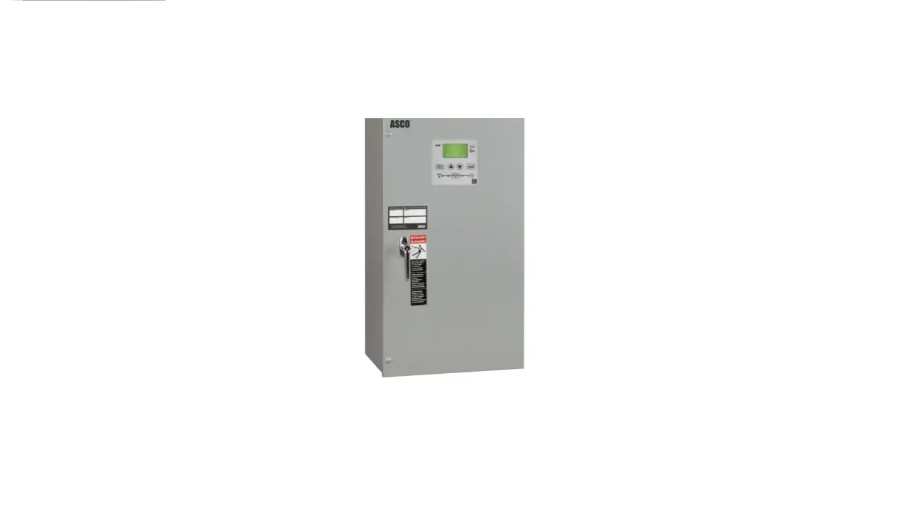 Asco 300 Series D3ats Single Phase Installation Guide Asco 300 Series D3ats Single Phase Installation Guide