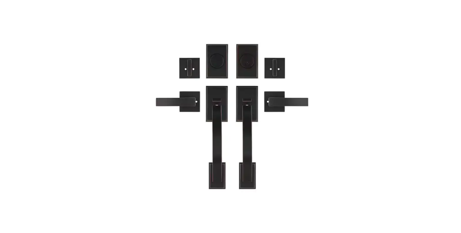 Emoderndecor Edl-12-dou-orb Cozyblock Round Lever Oil Rubbed Bronze Double Door Handlesets Instruction Manual