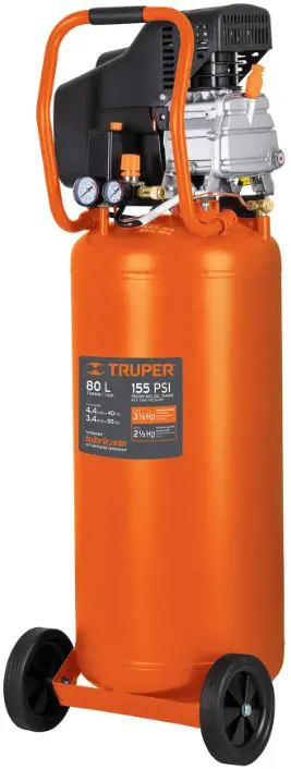 TRUPER COMP 80LV Vertical Lubricated Air Compressor