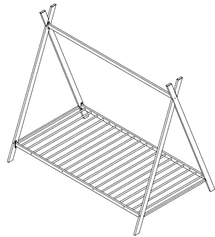 Qualler-BEL286773K-Enzo-White-Twin-Size-Metal-Canopy-Bed-Tent-Bed-fig-8