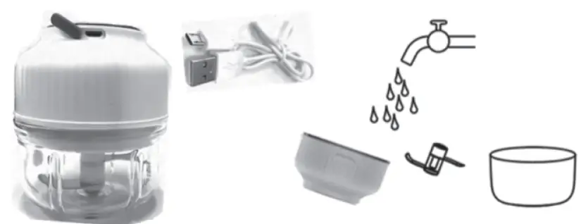 PowerPac PPCP413 100ML Portable Food Processor - Fig 1