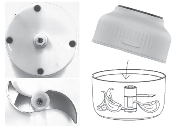 PowerPac PPCP413 100ML Portable Food Processor - Fig 3