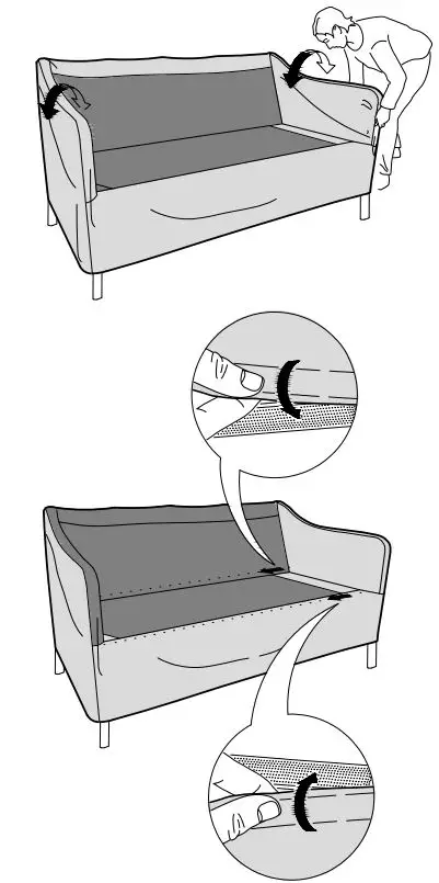 IKEA-GRUVAN-2-Seat-Sofa- (16)