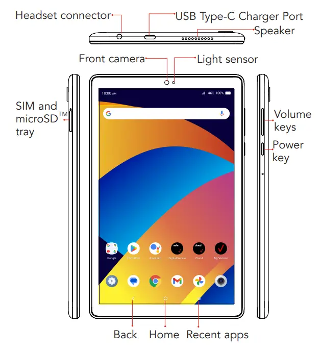 TCL TAB 8 Plus Smart Tablet - Parts