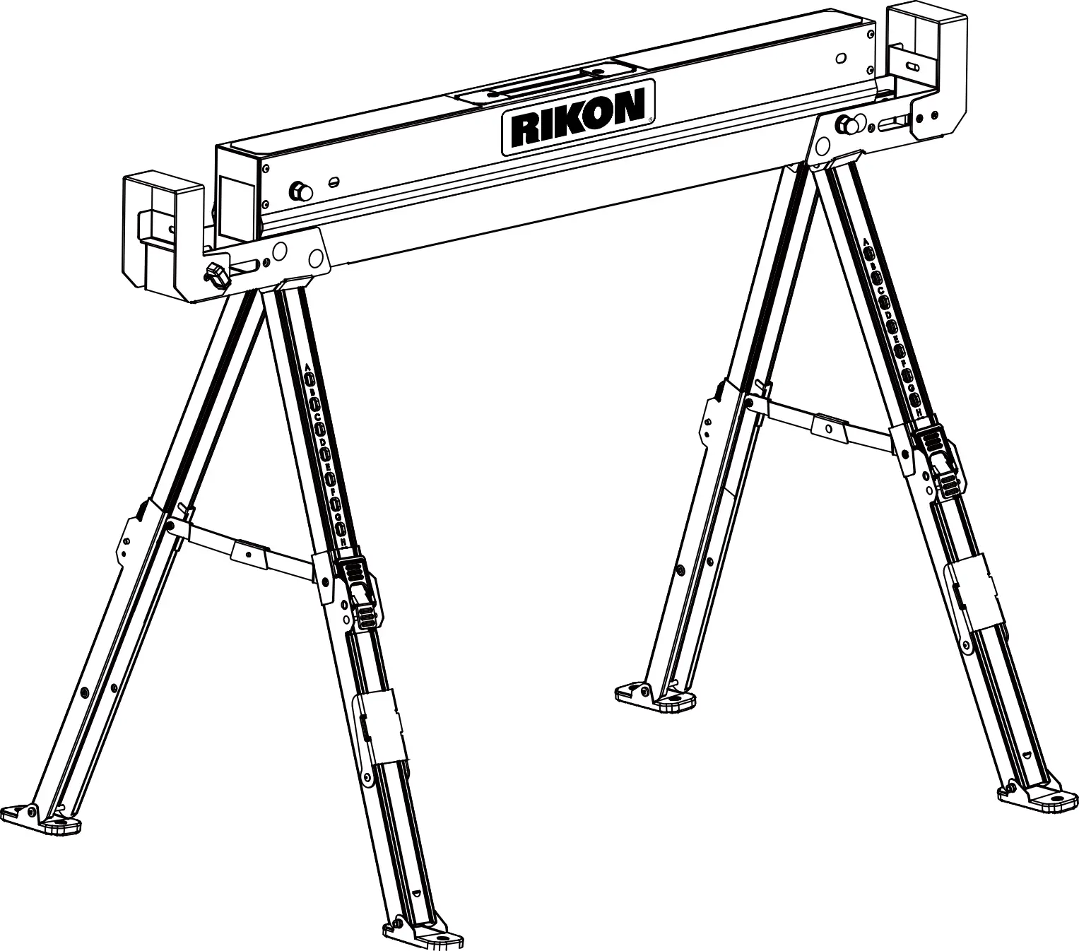 RIKON-98-2600-Pro-Adjustable-Sawhorses-09
