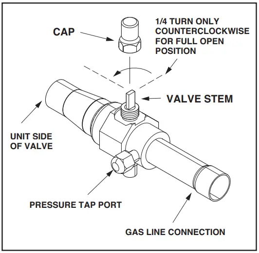 Open the Gas Service Valve