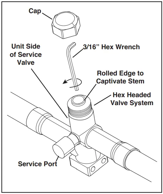 Open the Liquid Service Valve